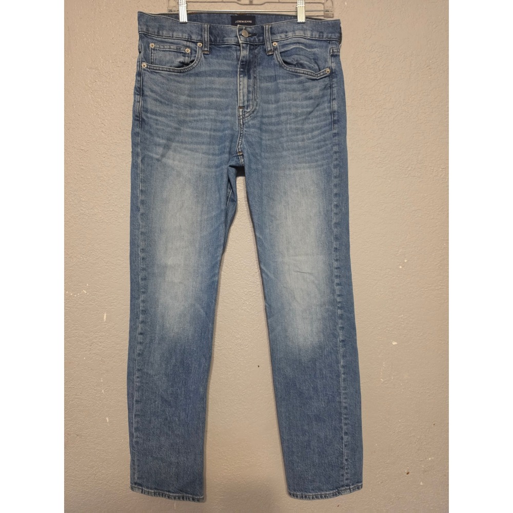 J.Crew Jeans Mens 32x32 Light Wash Blue Straight Leg Denim Pants